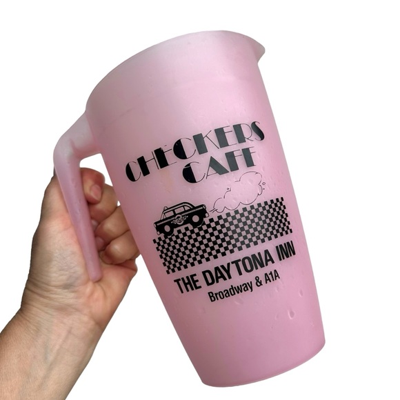 Daytona Checkers Cafe Beer Pitcher - Picture 2 of 4